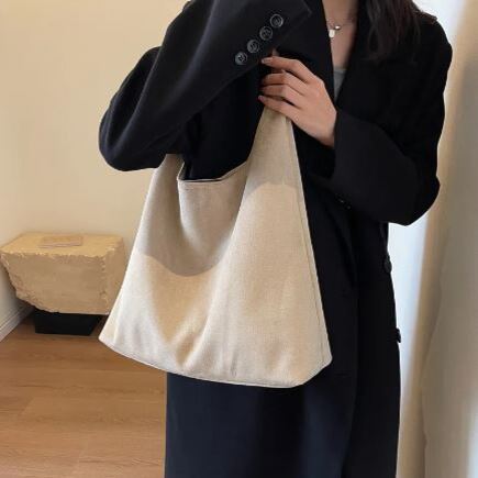 Cozy Suede Shoulder Bag