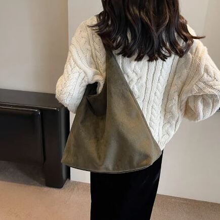Cozy Suede Shoulder Bag